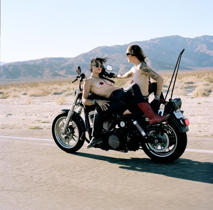 Girls on a motorcycle in Shiraz