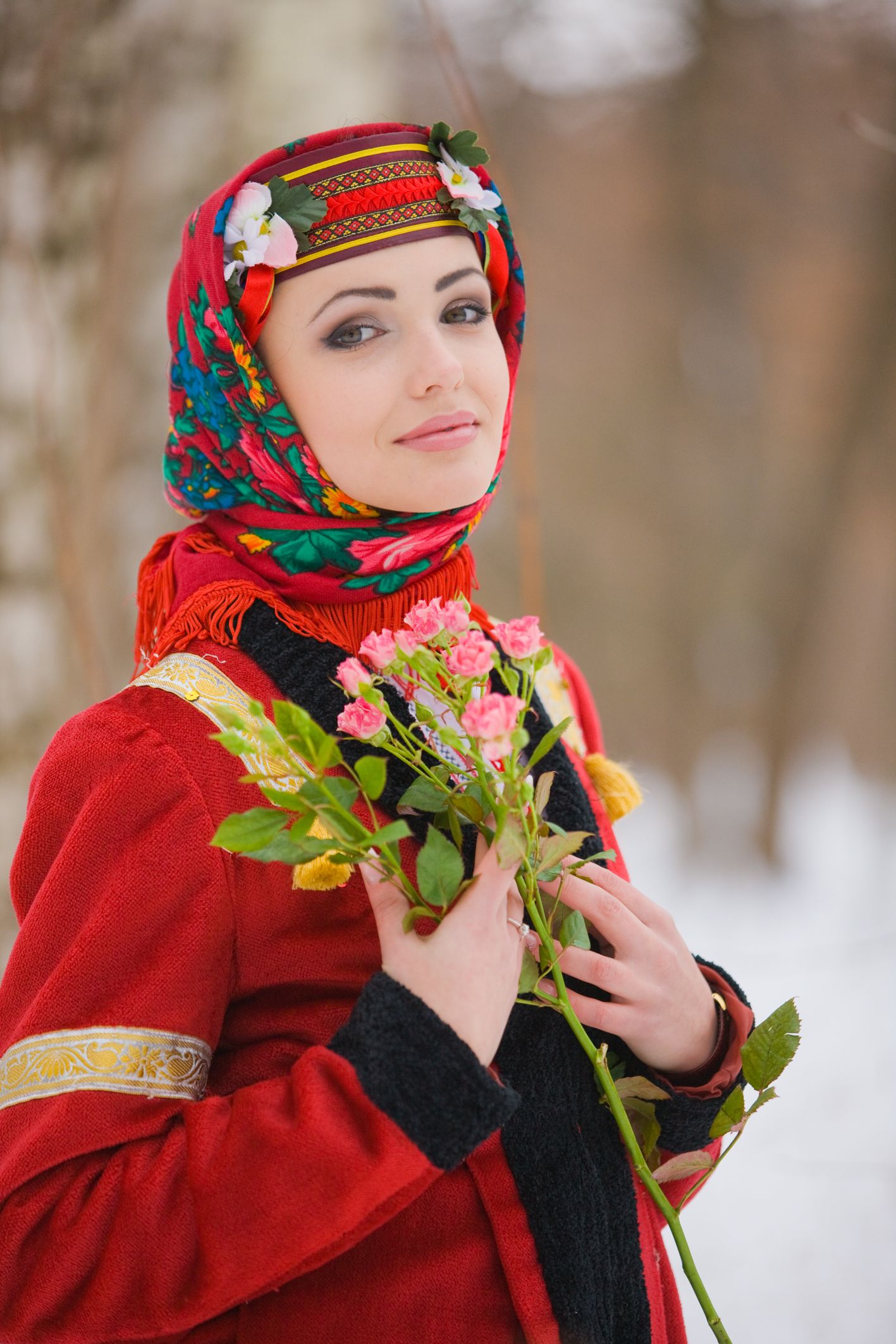 Sexy girl Girls in Slavic costumes in Shiraz