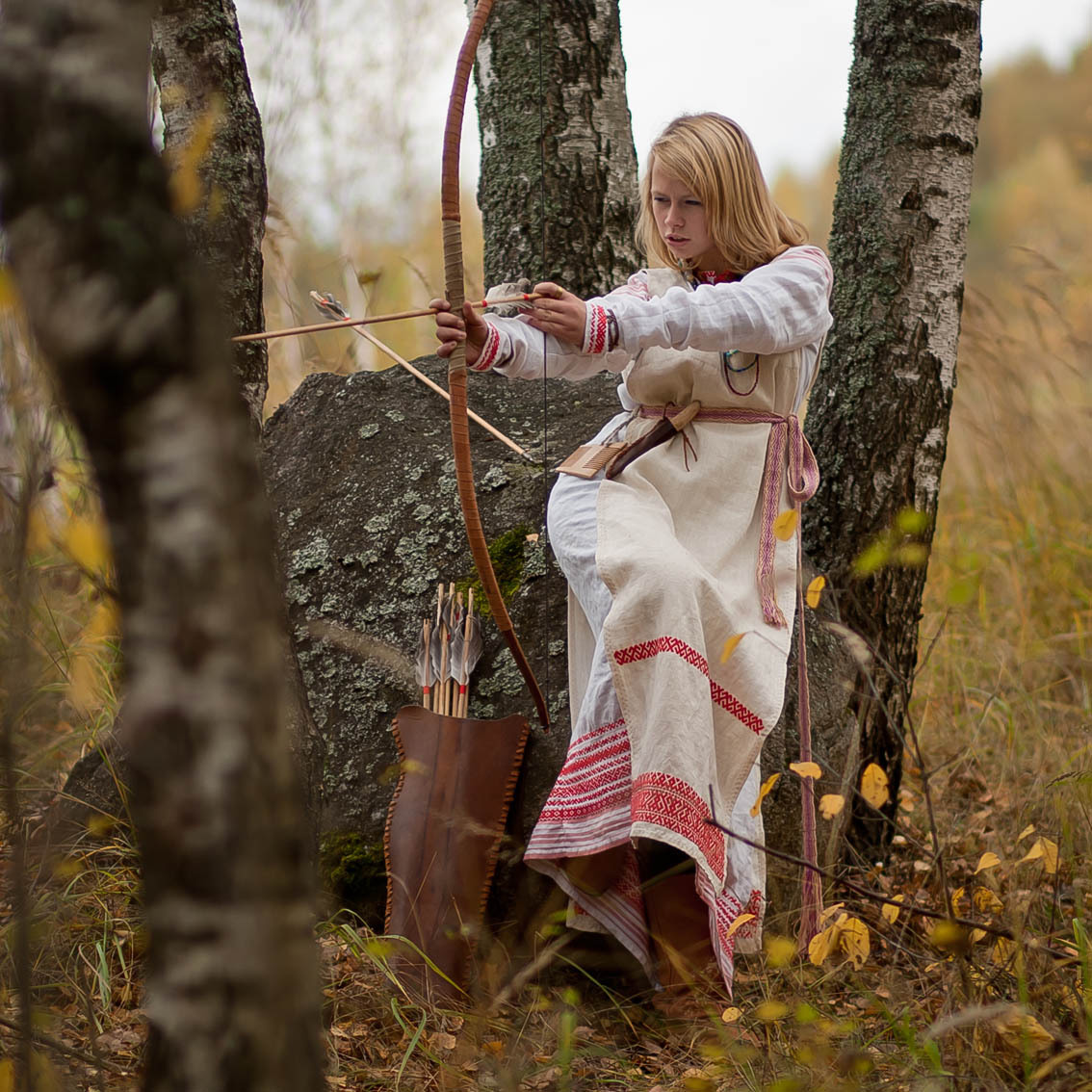 Sexy photo Girls in Slavic costumes in Shiraz
